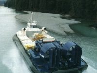Hoverfreighter operating on a Canadian River