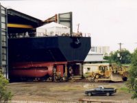 Port of Brisbane Hopper Suction Dredge 'Brisbane' in workshop 1999